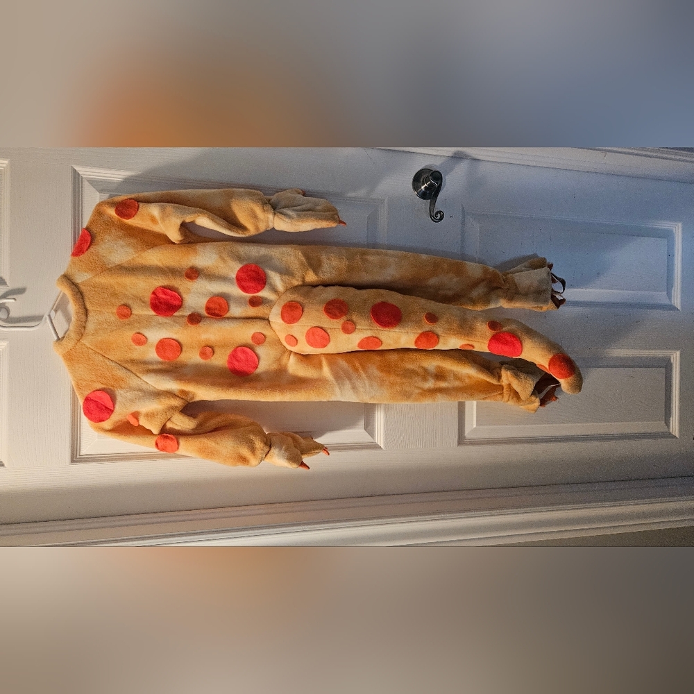 Spotted Kids Costume - Orange Spots On Orange Fleece
